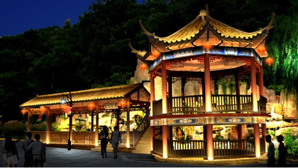 古建筑亮化為什么會選用LED瓦楞燈？